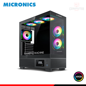 CASE MICRONICS VULKANO MIC GF1001 ARGB SIN FUENTE VIDRIO TEMPLADO MID TOWER