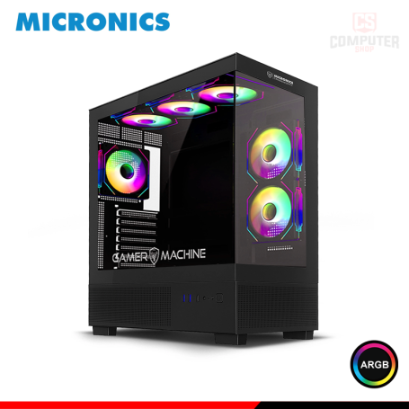 CASE MICRONICS CROSSWORTH MIC FC1002 ARGB SIN FUENTE VIDRIO TEMPLADO MID TOWER