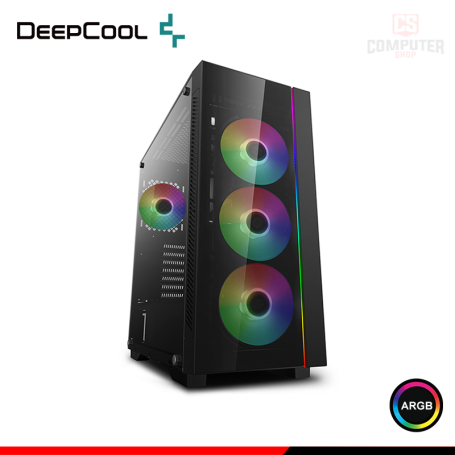 CASE DEEPCOOL MATREXX 55 V3 4F ARGB BLACK SIN FUENTE VIDRIO TEMPLADO MID TOWER (PN:DP-ATX-MATREXX55V3-AR-4F)