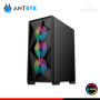 CASE ANTRYX RX250 FIXED RGB BLACK SIN FUENTE VIDRIO TEMPLADO MID TOWER