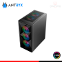 CASE ANTRYX RX250 FIXED RGB BLACK SIN FUENTE VIDRIO TEMPLADO MID TOWER