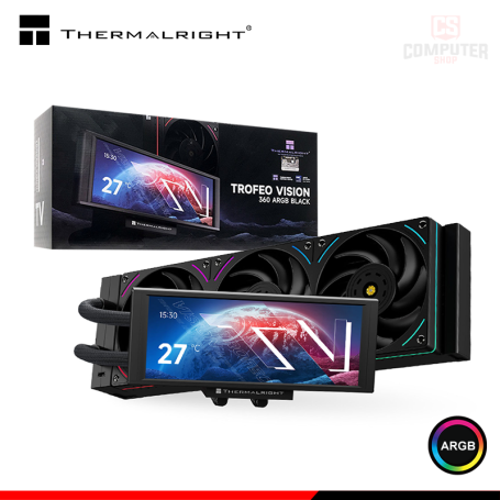 THERMALRIGHT TROFEO VISION 360 ARGB BLACK COOLER CPU REFRIGERACION LIQUIDA COMPATIBLE AMD/INTEL
