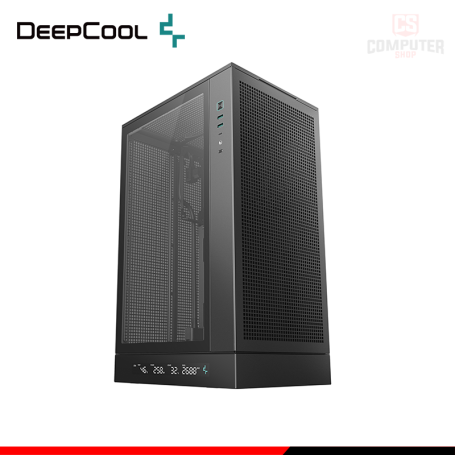 CASE DEEPCOOL CH270 DIGITAL BLACK SIN FUENTE VIDRIO TEMPLADO MINI TOWER