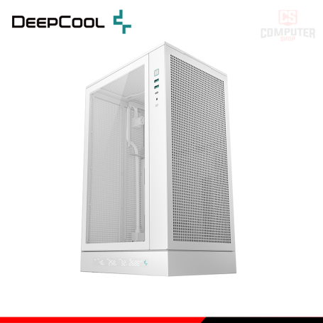 CASE DEEPCOOL CH270 DIGITAL WHITE SIN FUENTE VIDRIO TEMPLADO MINI TOWER