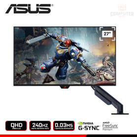 MONITOR ASUS ROG SWITF OLED PG27AQDM-R 27" QHD 2560x1440/240HZ/0.03MS/FREESYNC PREMIUM/COMPATIBLE NVIDIA G-SYNC