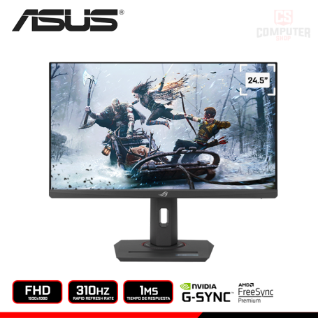 MONITOR ASUS ROG STRIX XG259CMS 24.5" FHD 1920x1080/310HZ/1MS/FREESYNC PREMIUM/COMPATIBLE NVIDIA G-SYNC (PN:90LM0A40-B013B0)