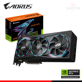 TARJETA DE VIDEO AORUS GEFORCE RTX 5070 12GB GDDR7 192BITS AORUS MASTER (PN:9VN5070AM-00-G10)