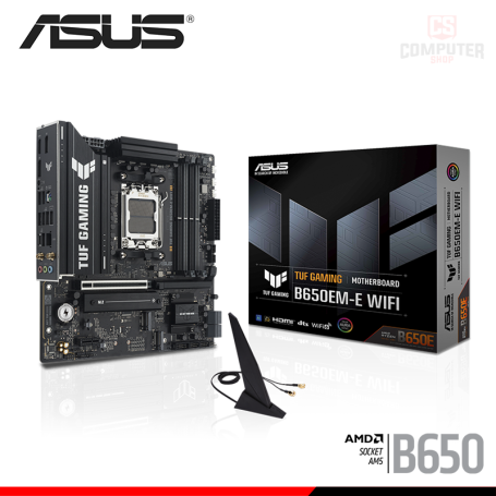 PLACA ASUS TUF GAMING B650EM-E WIFI M.ATX DDR5 AMD AM5 (PN:90MB1LR0-M0EAY0)