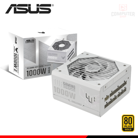 FUENTE DE PODER ASUS TUF GAMING WHITE 1000W 80 PLUS GOLD FULL MODULAR ATX 3.1 (PN:90YE00S5-B0AA00)