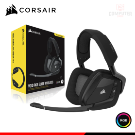 AUDIFONO CORSAIR VOID RGB ELITE CARBON CON MICROFONO SURROUND 7.1 CONEXIÓN WIRELESS (PN:CA-9011201-NA)