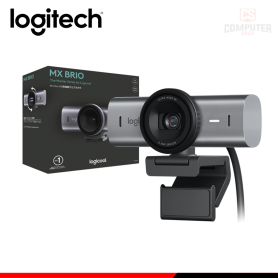 CAMARA WEB LOGITECH MX BRIO 4K RESOLUCIÓN 3840P MICROFONO INCORPORADO CONEXION USB (PN:910-001548)
