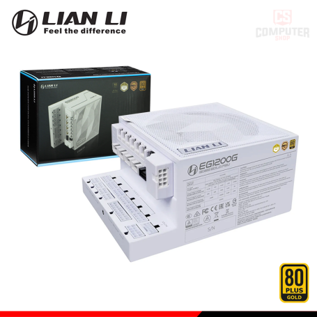 FUENTE DE PODER LIAN LI EDGE 1200G WHITE 1200W 80 PLUS GOLD MODULAR (PN:EG1200G)