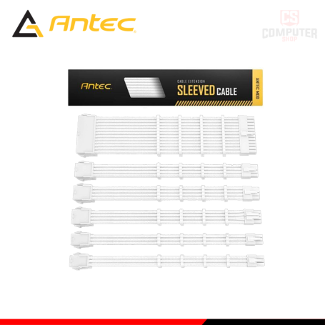 KIT DE CABLE DE EXTENSION ANTEC CON FUNDA WHITE