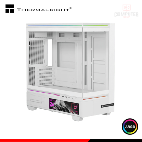 CASE THERMALRIGHT M10 VISION WHITE ARGB PANTALLA LCD 9.16" SIN FUENTE VIDRIO TEMPLADO MID TOWER (PN:TL-M10 VISION WHITE)