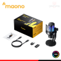 MICROFONO MAONO DM40 PRO BLACK DE CONDENSADOR RGB CONEXIÓN WIRELESS & USB