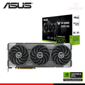 TARJETA DE VIDEO ASUS GEFORCE RTX 5070 12GB GDDR7 192BITS TUF GAMING OC (PN:90YV0LZ0-MVAA00)