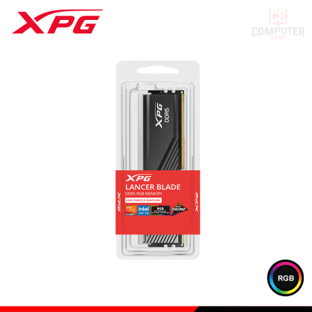 MEMORIA 32GB DDR5 XPG LANCER BLADE RGB BLACK BUS 6000MHz (PN:AX5U6000C3032G-SLABRBK)