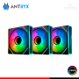 KIT COOLER PARA CASE ANTRXY IF-120 INFINITY BLACK ARGB 120MMx3 + CONTROLADOR (PN:AAK-IF120PKX3C)