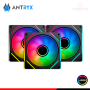 KIT COOLER PARA CASE ANTRXY IF-120 INFINITY BLACK ARGB 120MMx3 + CONTROLADOR (PN:AAK-IF120PKX3C)