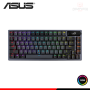 TECLADO ASUS ROG AZOTH BLACK 75% RGB SWITCH NX SNOW MECANICO CONEXION WIRELESS/BLUETOOTH/WIRED USB (PN:90MP031A-BKSA00)