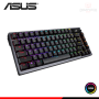 TECLADO ASUS ROG AZOTH BLACK 75% RGB SWITCH NX SNOW MECANICO CONEXION WIRELESS/BLUETOOTH/WIRED USB (PN:90MP031A-BKSA00)