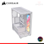 CASE CORSAIR 3500X RSR-R ARGB WHITE SIN FUENTE VIDRIO TEMPLADO MID TOWER (PN:CC-9011323-WW)