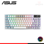 TECLADO ASUS ROG AZOTH WHITE 75% RGB SWITCH NX SNOW MECANICO CONEXION WIRELESS/BLUETOOTH/WIRED USB (PN:90MP031A-BKSA10)