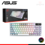 TECLADO ASUS ROG AZOTH WHITE 75% RGB SWITCH NX SNOW MECANICO CONEXION WIRELESS/BLUETOOTH/WIRED USB (PN:90MP031A-BKSA10)