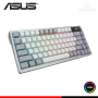 TECLADO ASUS ROG AZOTH WHITE 75% RGB SWITCH NX SNOW MECANICO CONEXION WIRELESS/BLUETOOTH/WIRED USB (PN:90MP031A-BKSA10)