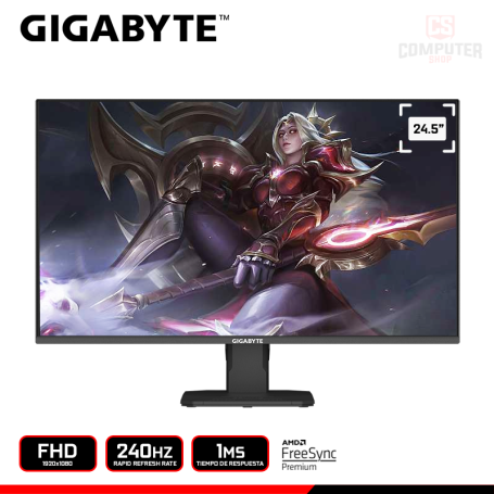 MONITOR GIGABYTE GS25F2A 24.5" FHD 1920x1080/240HZ/1MS/FREESYNC PREMIUM (PN:20VM0-GS25F2ABM-1SAS)