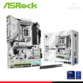 PLACA ASROCK B860 STEEL LEGEND WIFI ATX DDR5 LGA 1851 (PN:90-MXBR30-A0UAYAZ)