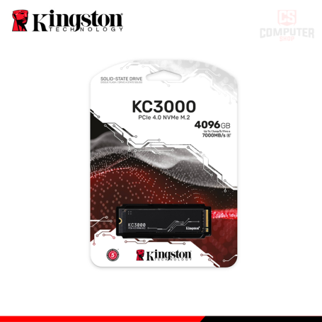 SSD 4096GB KINGSTON KC3000 NVMe M.2 2280 Pcie 4.0 (PN:SKC3000D/4096G)