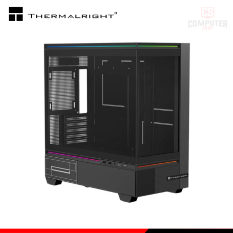 CASE THERMALRIGHT TL-M10 BLACK SIN FUENTE VIDRIO TEMPLADO MID TOWER (PN:TL-M10 BLACK)