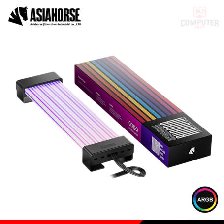CABLE DE EXTENSION ASIAHORSE AURORA PRO ARGB 24 PINES 205MM (PN:X004MQ0OMD MJ-BL-24PIN-US-02)