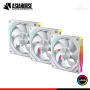 COOLER PARA CASE ASIAHORSE AMICI PRO WHITE ARGB 120MM PACKx3 (PN:X004LKT9BH-AMICIPro-White-3PACK-R-US)