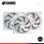 COOLER PARA CASE ASIAHORSE AMICI PRO WHITE ARGB 120MM PACKx3 (PN:X004LKT9BH-AMICIPro-White-3PACK-R-US)