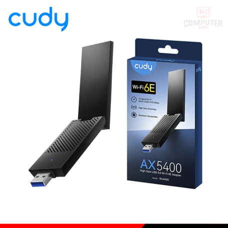 ADAPTADOR USB 3.0 CUDY WU5400 WI-FI 6E AX5400