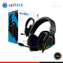 AUDIFONOS ANTRYX GH-850 BLACK RGB CON MICROFONO SONIDO 7.1 VIRTUAL CONEXIÓN USB (PN:AGH-850BK7RV)