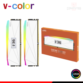 MEMORIA 32GB (16GBx2) DDR5 V-COLOR OLED XFINITY+ WHITE ARGB AMD EXPO BUS 6000MHZ CON PANTALLA OLED INTEGRADA
