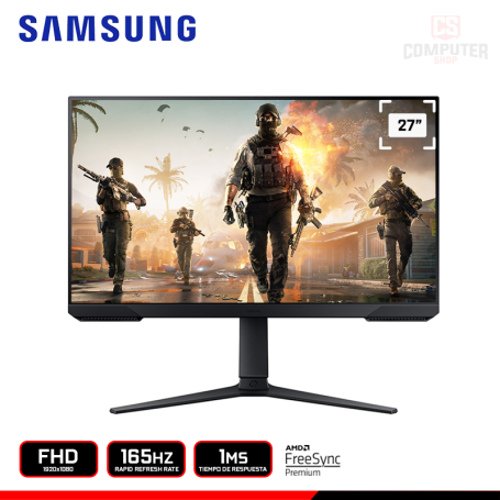 MONITOR SAMSUNG ODYSSEY G3 S27AG320NL 27" FHD 1920x1080/165HZ/1MS/AMD FREESYNC PREMIUM