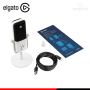 ELGATO MICROFONO WAVE:3 WHITE DE CONDENSADOR CONEXIÓN USB-C (PN:20MAB9901)