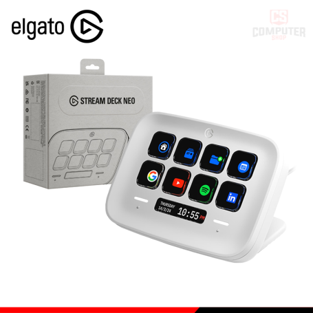 ELGATO STREAM DECK NEO CONTROLADOR CON 08 TECLAS LCD PERSONALIZABLES (PN:20GBJ9901)