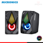 PARLANTE MICRONICS CORSAIR MIC S309-9 RGB BLACK GAMER SOUND 2.0 CONEXIÓN USB