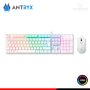 KIT ANTRYX GC-3100 WHITE RGB TECLADO MECANICO SWITCH BLUE USB + MOUSE RGB USB (PN:AGC-3100WBL-SP)