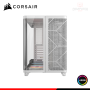CASE CORSAIR AIR 5400 RS-R WHITE ARGB SIN FUENTE VIDRIO TEMPLADO MID TOWER TRIPLE CAMARA (PN:CC-9011319-WW)