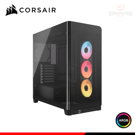 CASE CORSAIR FRAME 4500X RS-R BLACK ARGB SIN FUENTE VIDRIO TEMPLADO PANORAMICO MID TOWER (PN:CC-9011314-WW)