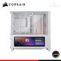 CASE CORSAIR FRAME 4000D LCD RS WHITE ARGB PANTALLA TACTIL 14.5" SIN FUENTE VIDRIO TEMPLADO MID TOWER (PN:CC-9011314-WW)