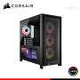 CASE CORSAIR FRAME 4000D LCD RS BLACK ARGB PANTALLA TACTIL 14.5" SIN FUENTE VIDRIO TEMPLADO MID TOWER (PN:CC-9011326-WW)