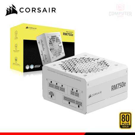 FUENTE DE PODER CORSAIR RM750E WHITE 750W 80 PLUS GOLD FULL MODULAR (PN:CP-9020292-NA)