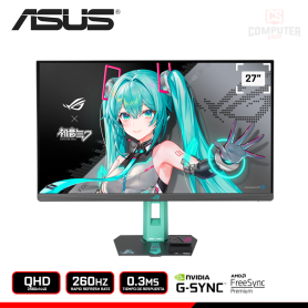 MONITOR ASUS ROG STRIX XG27ACMEG-G EDICION HATSUNE MIKU 27" QHD 2560x1440/260HZ/0.3MS/FREESYNC PREMIUM/COMPATIBLE NVIDIA G-SYNC